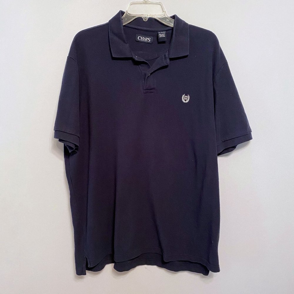 Chaps Men's Polo Navy Shirt Size XL